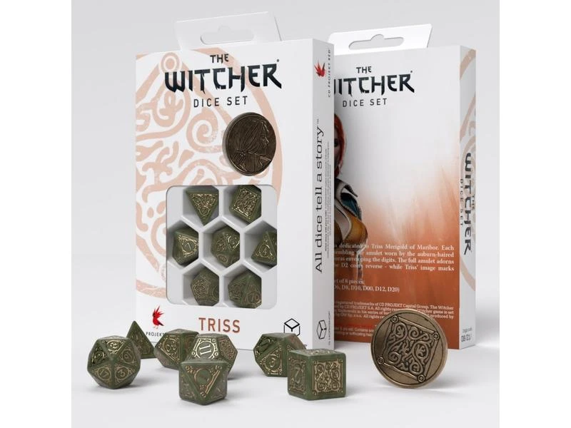 Q Workshop RPG-Würfelset The Witcher – Triss: Fourteenth Hill (7) 4 Q Workshop RPG-Würfelset The Witcher – Triss: Fourteenth Hill (7) – Bild 2