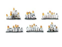 Tabletop Art Zubehör Candles – Set 2 6 Teile