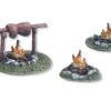 Tabletop Art Dekoration Campfires – Set 1 3 Teile