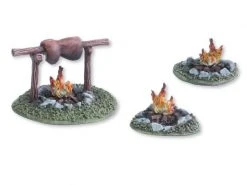 Tabletop Art Dekoration Campfires – Set 1 3 Teile