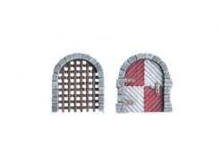 Tabletop Art Gelände Terrain Components – Doors Set 1 2 Teile