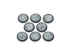 Tabletop Art Base Flagstone Bases - 40 mm Round Lip Deal 8 Teile
