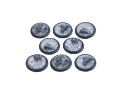 Tabletop Art Base Meteorite Surface 40 mm Round Lip Deal 8 Teile