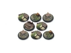 Tabletop Art Base Trench Warfare Bases - 40 mm Round Lip Deal 8 Teile