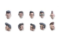 Tabletop Art Zubehör Rockabilly Heads Set 10 Teile