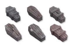Tabletop Art Zubehör Wood Coffins – Set 2 6 Teile
