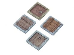 Tabletop Art Dekoration Falltüren – Set 1 4 Teile