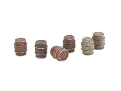 Tabletop Art Zubehör Wooden Barrels Set 1 - Small Barrels 6 Teile