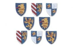 Tabletop Art Zubehör Knight Shields Set 1 - Lions 8 Teile
