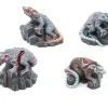 Tabletop Art Miniaturen-Set Zombie Rats 4 Teile