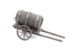 Tabletop Art Gelände Small Cart with Barrel