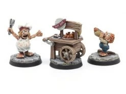 Tabletop Art Dekoration Halfling Hot Dog Stand