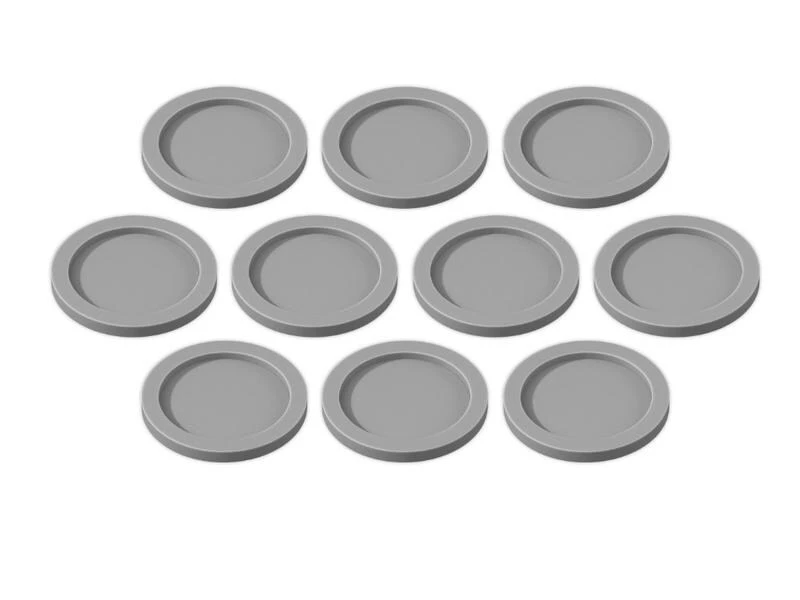 Tabletop Art Zubehör Skill and Squad Marker - 25 mm Light Grey 10 Teile 3 Tabletop Art Zubehör Skill and Squad Marker - 25 mm Light Grey 10 Teile