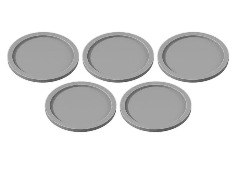 Tabletop Art Zubehör Skill and Squad Marker - 40 mm Light Grey 5 Teile 3 Tabletop Art Zubehör Skill and Squad Marker - 40 mm Light Grey 5 Teile