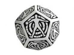 Q Workshop Spezialwürfel D12 White & black Hit Location die 1 Stk.