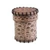 Q Workshop Würfelbecher Skull Beige Leather Dice Cup