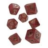 Q Workshop RPG-Würfelset Dragons Modern Dice Set Red & Gold 7 Stk.