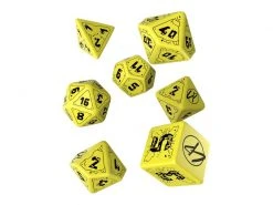 Q Workshop RPG-Würfelset Cyberpunk Red Dice Set: Danger Zone 7 Stk.