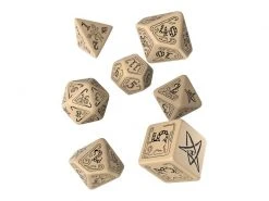 Q Workshop RPG-Würfelset Call of Cthulhu Beige & black Dice Set 7 Stk.