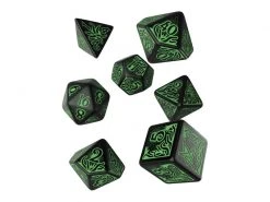 Q Workshop RPG-Würfelset Call of Cthulhu Black & green Dice Set 7 Stk.