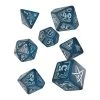 Q Workshop RPG-Würfelset COC Abyssal & white Dice Set 7 Stk.