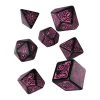 Q Workshop RPG-Würfelset COC Black & magenta Dice Set 7 Stk. -Pen and Paper Verkäufe 223028178 xxl