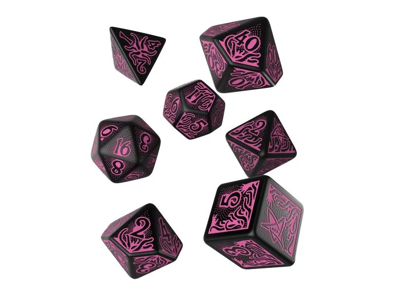 Q Workshop RPG-Würfelset COC Black & magenta Dice Set 7 Stk. 3 Q Workshop RPG-Würfelset COC Black & magenta Dice Set 7 Stk.