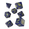 Q Workshop RPG-Würfelset Galactic Navy & Yellow Dice Set 7 Stk.