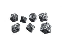 Q Workshop RPG-Würfelset Metal Steampunk Dice Set 7 Stk.