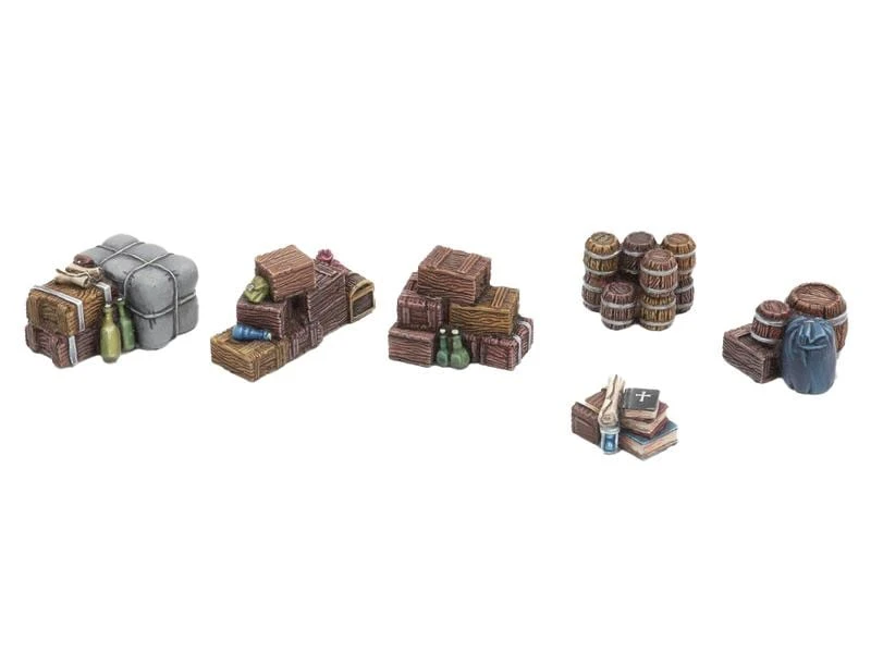 Tabletop Art Zubehör Stacked Boxes And Barrels – Set 2 6 Teile 3 Tabletop Art Zubehör Stacked Boxes And Barrels – Set 2 6 Teile