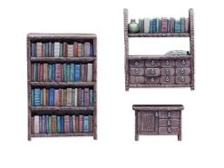 Tabletop Art Dekoration Bücherregal / Kommode Set 3 Teile