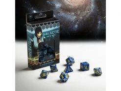 Q Workshop RPG-Würfelset Galactic Navy & Yellow Dice Set 7 Stk. -Pen and Paper Verkäufe 223040941 xxl