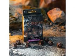 Q Workshop RPG-Würfelset Dragons Modern Dice Set Black & Copper 7 Stk. -Pen and Paper Verkäufe 223041040 xxl