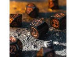 Q Workshop RPG-Würfelset Dragons Modern Dice Set Black & Copper 7 Stk. -Pen and Paper Verkäufe 223041052 xxl