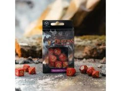 Q Workshop RPG-Würfelset Dragons Modern Dice Set Red & Gold 7 Stk. -Pen and Paper Verkäufe 223041065 xxl