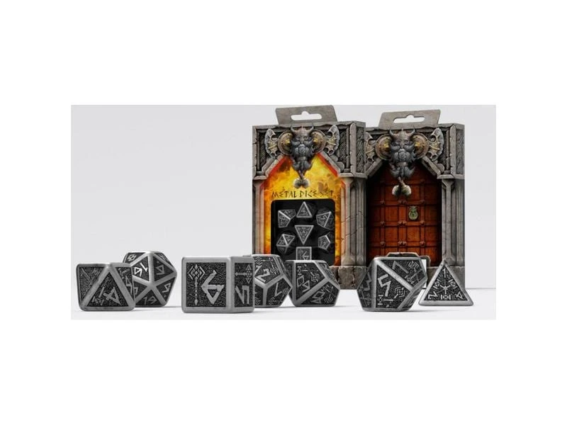 Q Workshop RPG-Würfelset Metal Dwarven Dice Set 7 Stk. 4 Q Workshop RPG-Würfelset Metal Dwarven Dice Set 7 Stk. – Bild 2