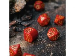 Q Workshop RPG-Würfelset Dragons Modern Dice Set Red & Gold 7 Stk. -Pen and Paper Verkäufe 223041080 xxl