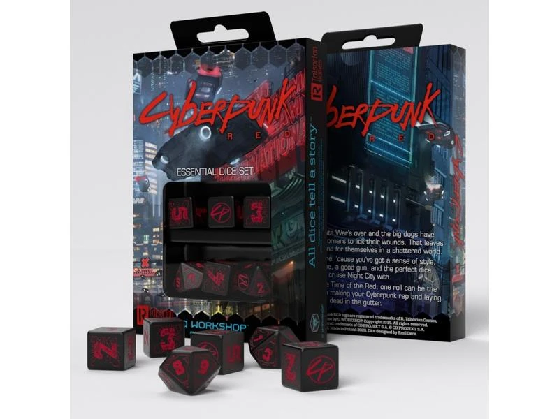 Q Workshop RPG-Würfelset Cyberpunk Red: Night City Essential Set 6 Stk. 6 Q Workshop RPG-Würfelset Cyberpunk Red: Night City Essential Set 6 Stk. – Bild 4