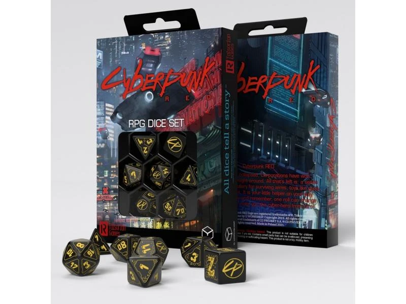 Q Workshop RPG-Würfelset Cyberpunk Red Dice Set: Wet Work 7 Stk. 4 Q Workshop RPG-Würfelset Cyberpunk Red Dice Set: Wet Work 7 Stk. – Bild 2