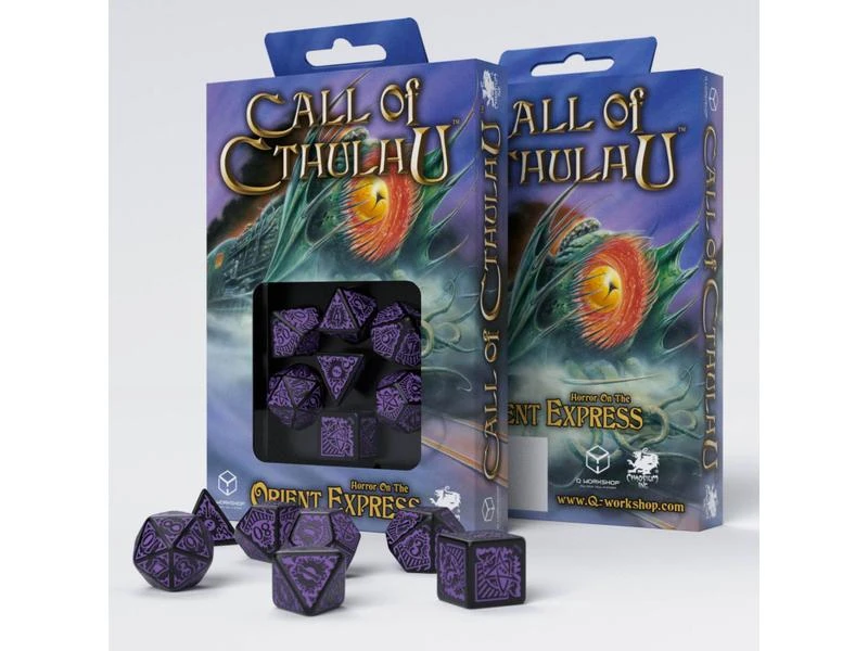 Q Workshop RPG-Würfelset COC Horror on the Orient Express Dice 7 Stk. 4 Q Workshop RPG-Würfelset COC Horror on the Orient Express Dice 7 Stk. – Bild 2