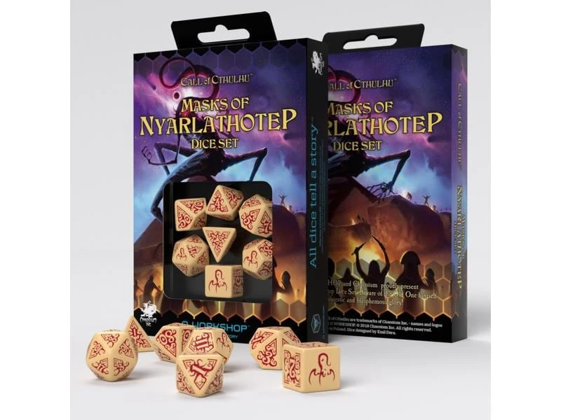 Q Workshop RPG-Würfelset COC Masks of Nyarlathotep Dice 7 Stk. 4 Q Workshop RPG-Würfelset COC Masks of Nyarlathotep Dice 7 Stk. – Bild 2
