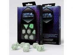 Q Workshop RPG-Würfelset «Digital» Glowing Dice Set 7 Stk. -Pen and Paper Verkäufe 223041323 xxl