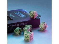 Q Workshop RPG-Würfelset «Digital» Glowing Dice Set 7 Stk. -Pen and Paper Verkäufe 223041329 xxl
