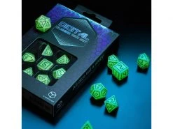 Q Workshop RPG-Würfelset «Digital» Glowing Dice Set 7 Stk. -Pen and Paper Verkäufe 223041334 xxl