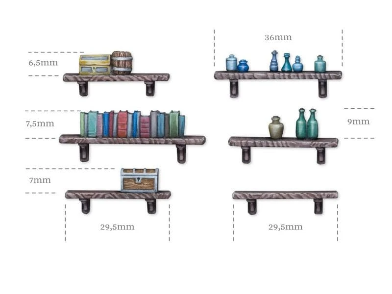 Tabletop Art Zubehör Shelf And Rack Set 6 Teile 4 Tabletop Art Zubehör Shelf And Rack Set 6 Teile – Bild 2