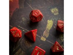 Q Workshop RPG-Würfelset RuneQuest Red & gold Dice Set 7 Stk. -Pen and Paper Verkäufe 223041661 xxl