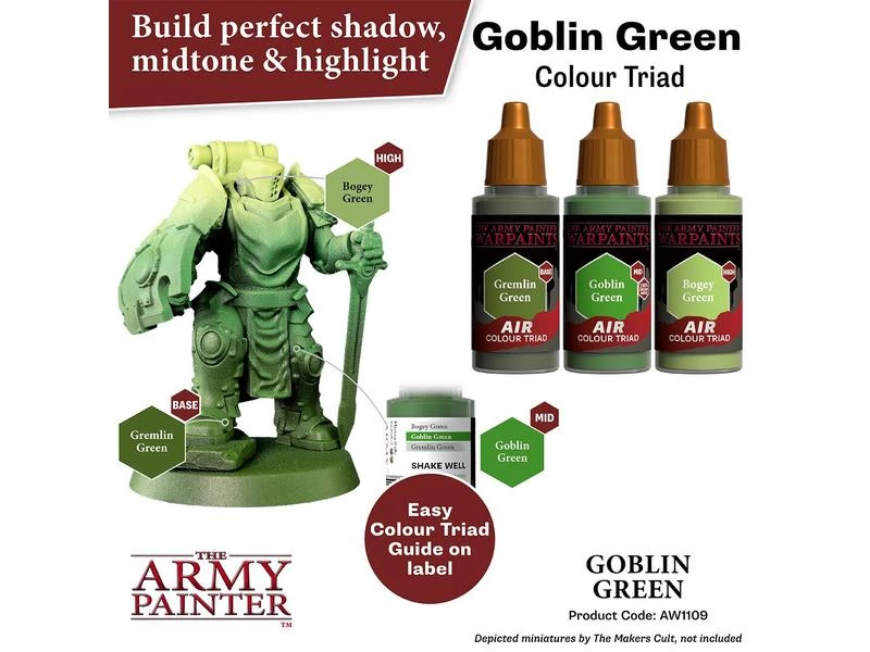 The Army Painter Airbrush-Farbe Warpaints Air: Goblin Green 18 ml 5 The Army Painter Airbrush-Farbe Warpaints Air: Goblin Green 18 ml – Bild 3