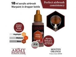 The Army Painter Airbrush-Farbe Warpaints Air: Molten Orange 18 ml -Pen and Paper Verkäufe 223043049 xxl