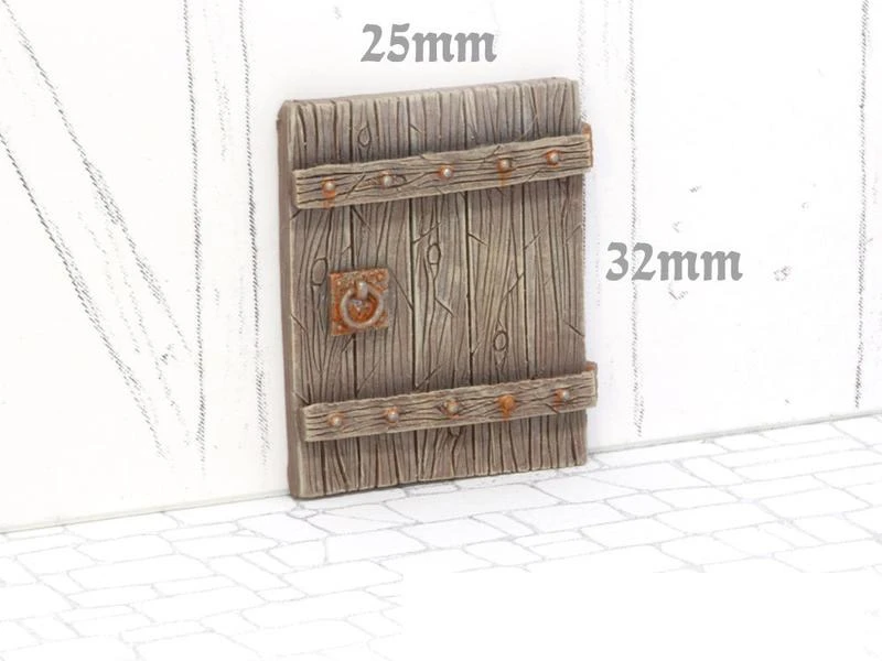 Tabletop Art Gelände Gelände Bauteile – Türen Set 3 4 Teile 5 Tabletop Art Gelände Gelände Bauteile – Türen Set 3 4 Teile – Bild 3