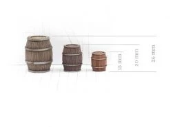 Tabletop Art Zubehör Wooden Barrels Set 4 - Mixed Sizes 15 Teile -Pen and Paper Verkäufe 223043653 xxl
